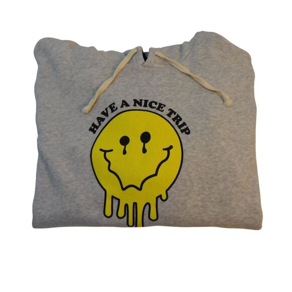 Have a Nice Trip Psychedelic Hoodie Sweatshirt  - XL - Easywear Gray - Picture 6 of 7